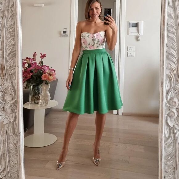 ZARA FLORAL CORSET TOP - Picture 8 of 16